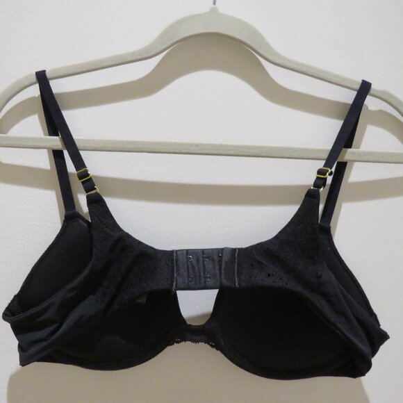 PEPPER Lace Lift Up Bra in Black Minimalist Comfort - Women's Size 38AA - Picture 8 of 12